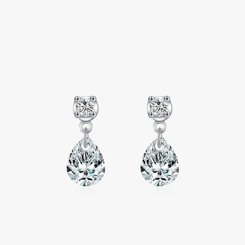Pendientes Gota de Agua en Plata 925