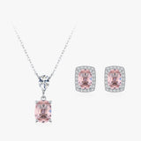 Set de joyería de plata 925: Rosa