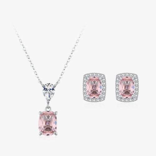 Set de joyería de plata 925: Rosa