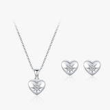 Set de Joyería Plata 925: Corazón