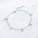 Pulsera Plata 925 Colgante Circón Redondo