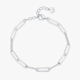 Pulsera Geométrica Calada Plata 925