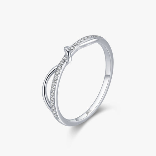 Anillo de Plata 925 con Líneas Escalonadas